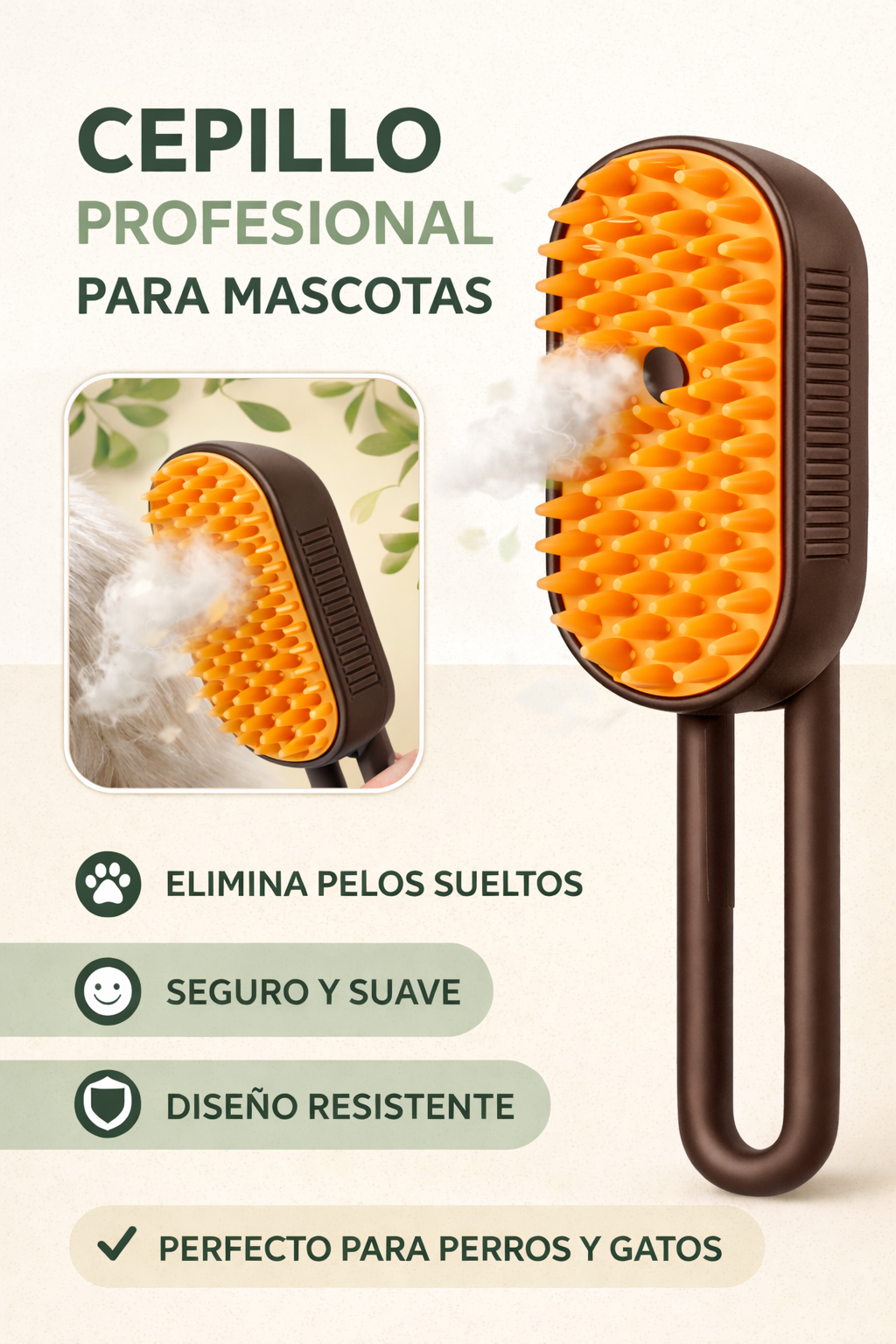 Cepillo profesional de mascotas