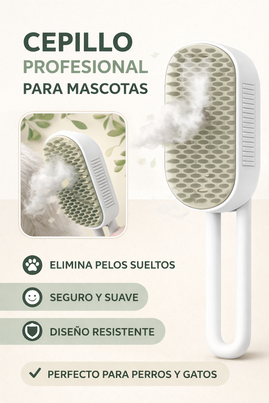 Cepillo profesional de mascotas